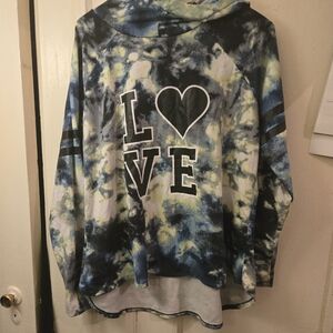 Tie-Dye LOVE Hooded Pullover